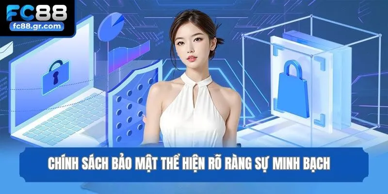 Chính sách bảo mật thể hiện rõ ràng sự minh bạch