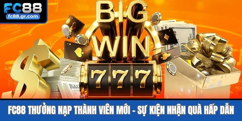 Fc88 Thưởng Nạp Thành Viên Mới - Sự Kiện Nhận Quà Hấp Dẫn