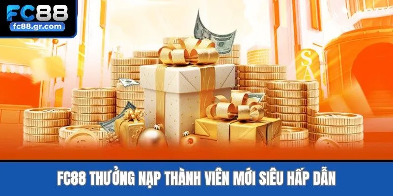 Fc88 thưởng nạp thành viên mới siêu hấp dẫn