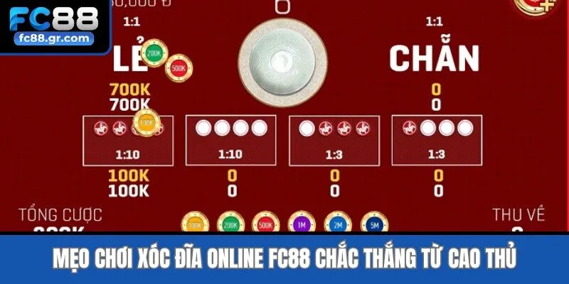 Mẹo chơi xóc đĩa online Fc88 chắc thắng từ cao thủ