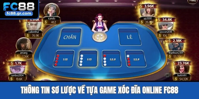 Thông tin sơ lược về tựa game xóc đĩa online Fc88