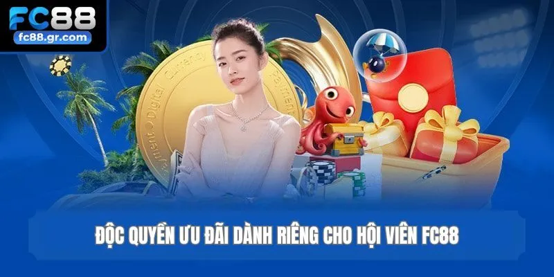 Độc quyền ưu đãi dành riêng cho hội viên Fc88